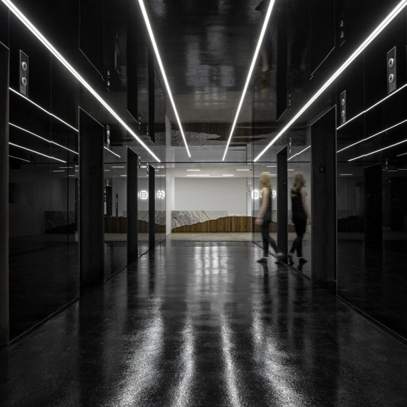 Perfil mini PC para tiras LED 13x13mm - 2 metros