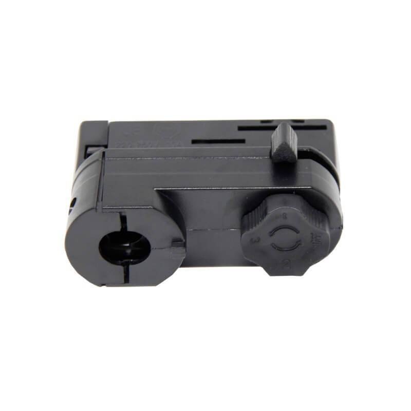 Conector adaptador para carril trifásico