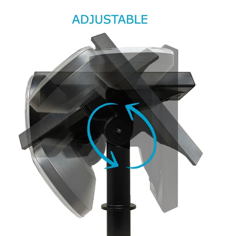 Piquet de jardin solaire LED avec capteur PIR