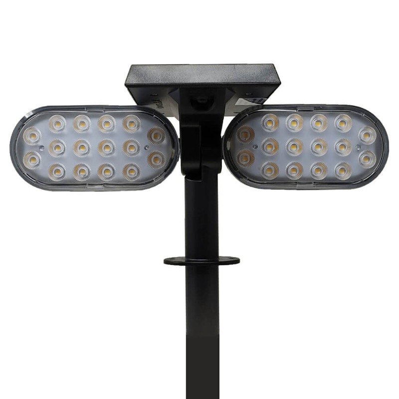 Piquet de jardin solaire LED avec capteur PIR