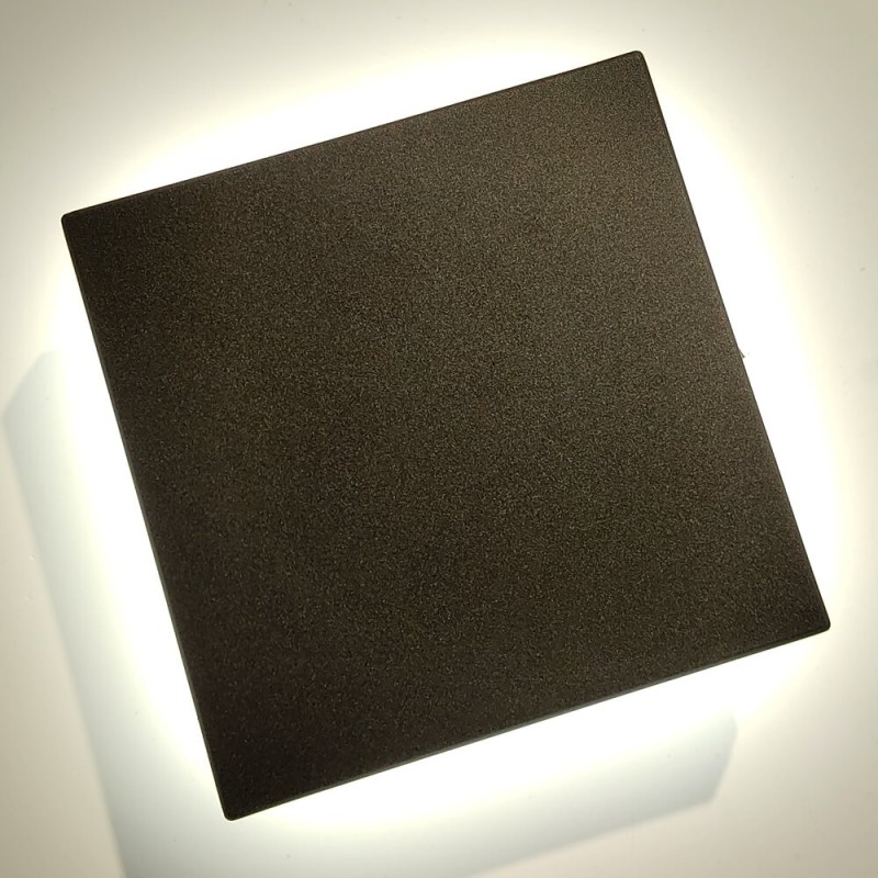 Applique LED SQUARE 8W Nero IP54