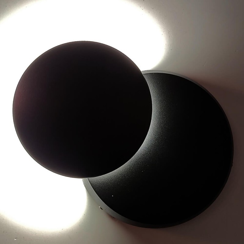 Aplique de pared LED ECLIPSE 6W Negro IP54