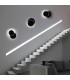 Applique murale LED ECLIPSE 6W Noir IP54