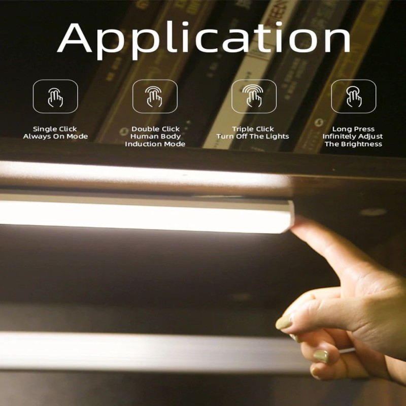 Pack 2 uni - Luz armario LED magnética recargable con sensor de movimiento