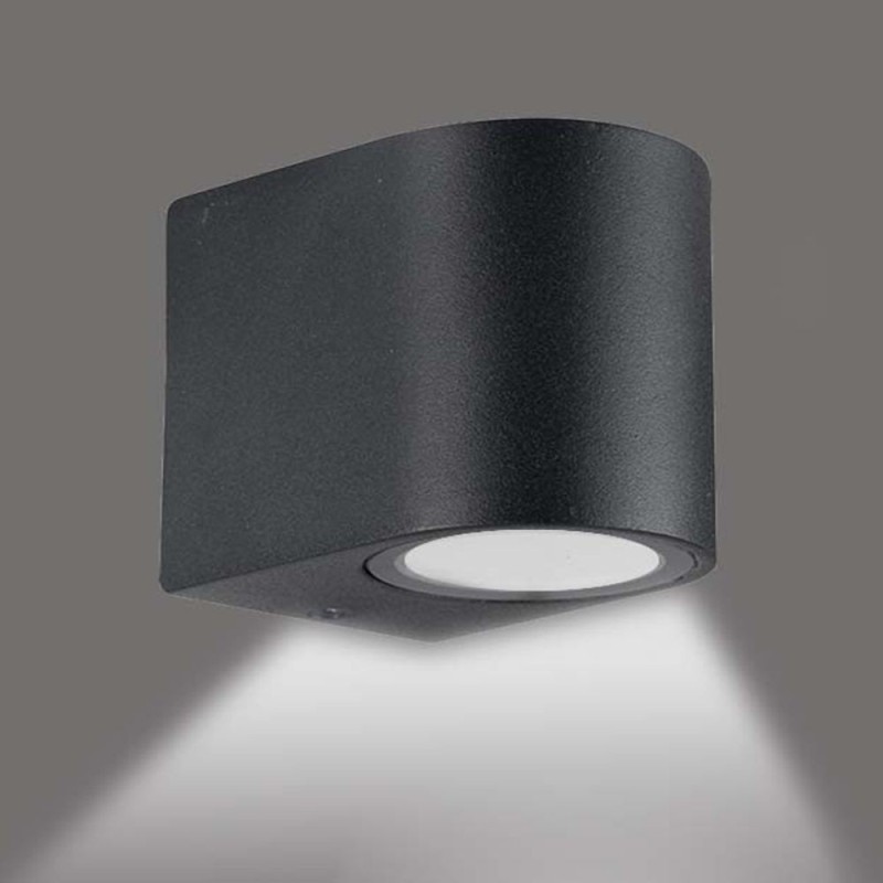 Applique ROMA 1xGU10 noir IP54