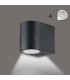 ROMA 1xGU10 IP54 Black Wall Lamp