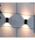 Applique murale PISA IP54 GU10 Up & Down noir