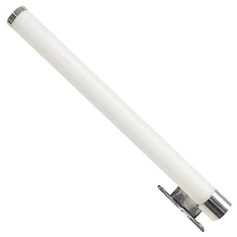 Aplique LED tubular 6W cromado para espejos y armarios IP44