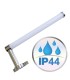 Aplique LED tubular 6W cromado para espejos y armarios IP44