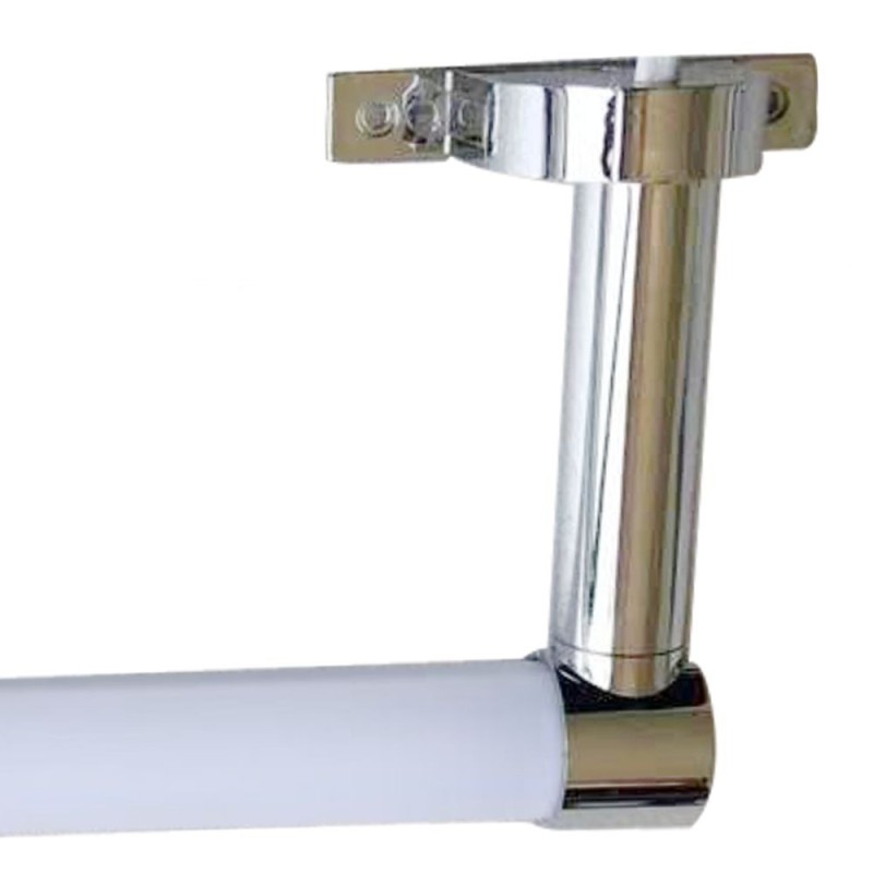 Applique murale LED tubulaire chromée 6W pour miroirs et armoires IP44