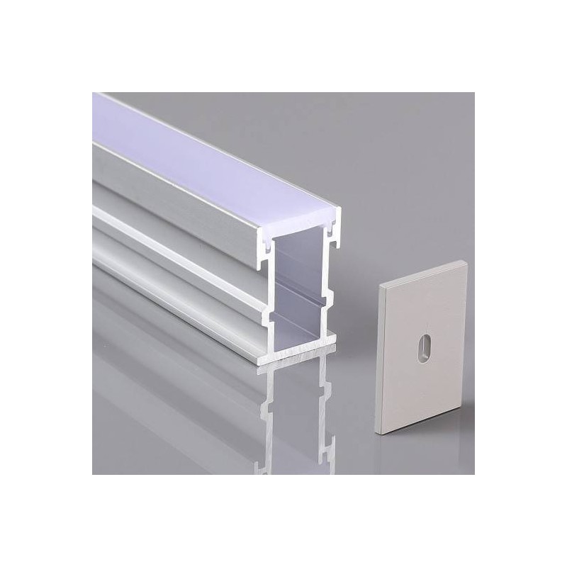 Perfil de Aluminio Modelo SUELO - 2 Metros Premium LED - 8