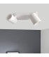 Aplique de techo blanco para 2 focos GU10