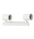 Plafonnier blanc pour 2 spots GU10