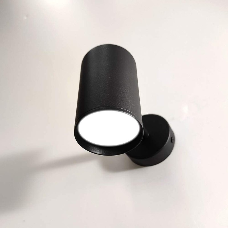 Lampada da soffitto o parete nera per 1 faretto GU10