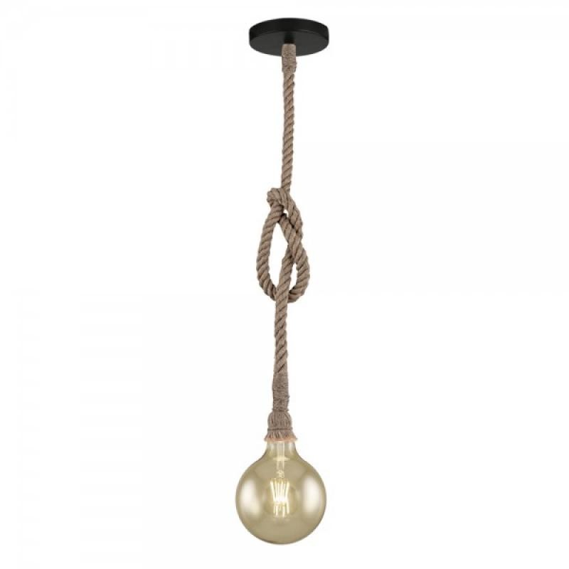 Lampada a sospensione ROPE in corda E27