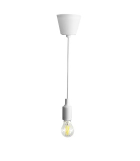 Lámpara colgante NORDIC BASIC E27 blanca