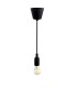 Lampada a sospensione NORDIC BASIC E27 nera