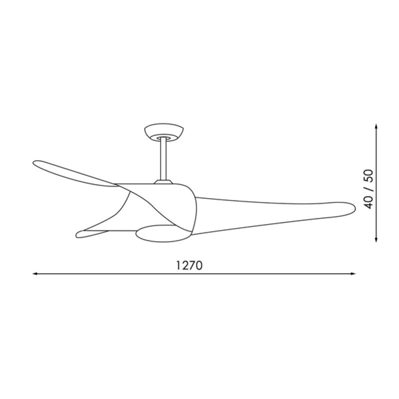 Ventilatore LED da soffitto FANTON bianco 18W