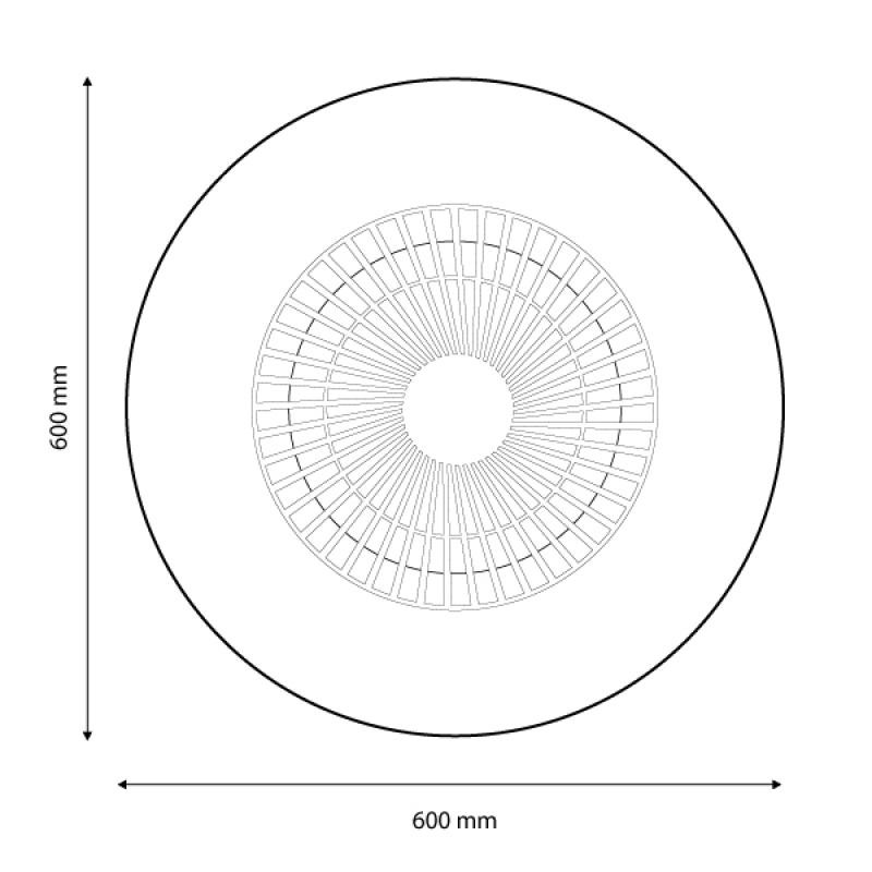 Ventilador de techo LED WITHLINE 40W