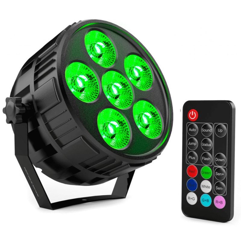 Foco Mini PAR LED 36W MONTANA  RGBW 4 en 1 + Mando - IP20