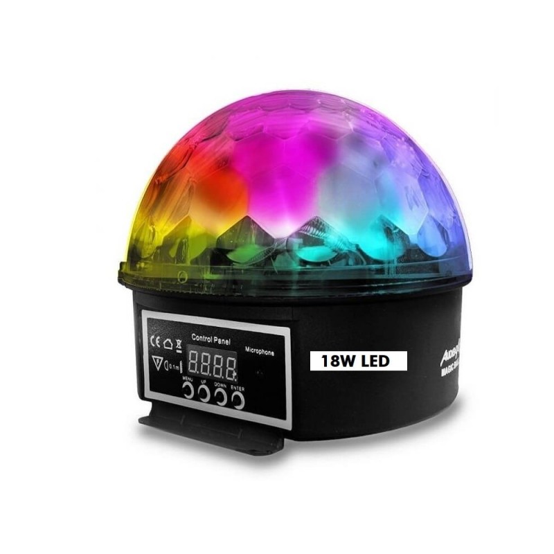 Sfera da discoteca a LED RGB DMX da 18 W