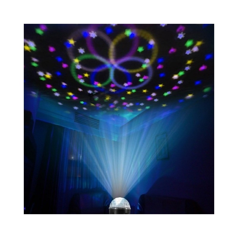 Luz bola de discoteca LED 18W RGB DMX