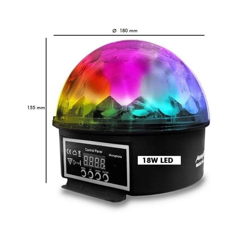 Boule Disco LED 18W RVB DMX