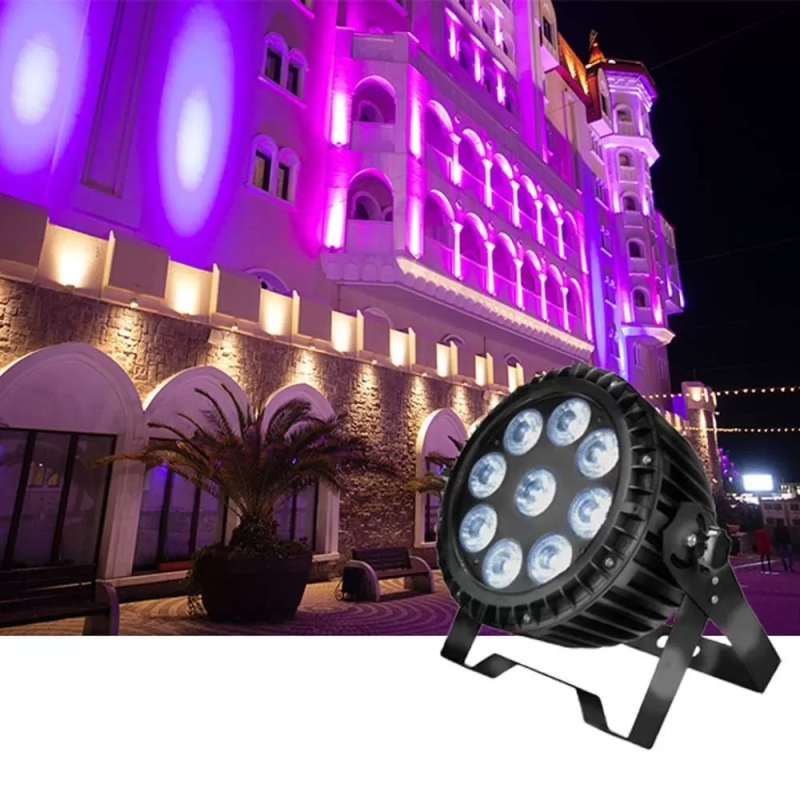 Foco proyector LED para espectáculos 90W RGBW DMX IP65
