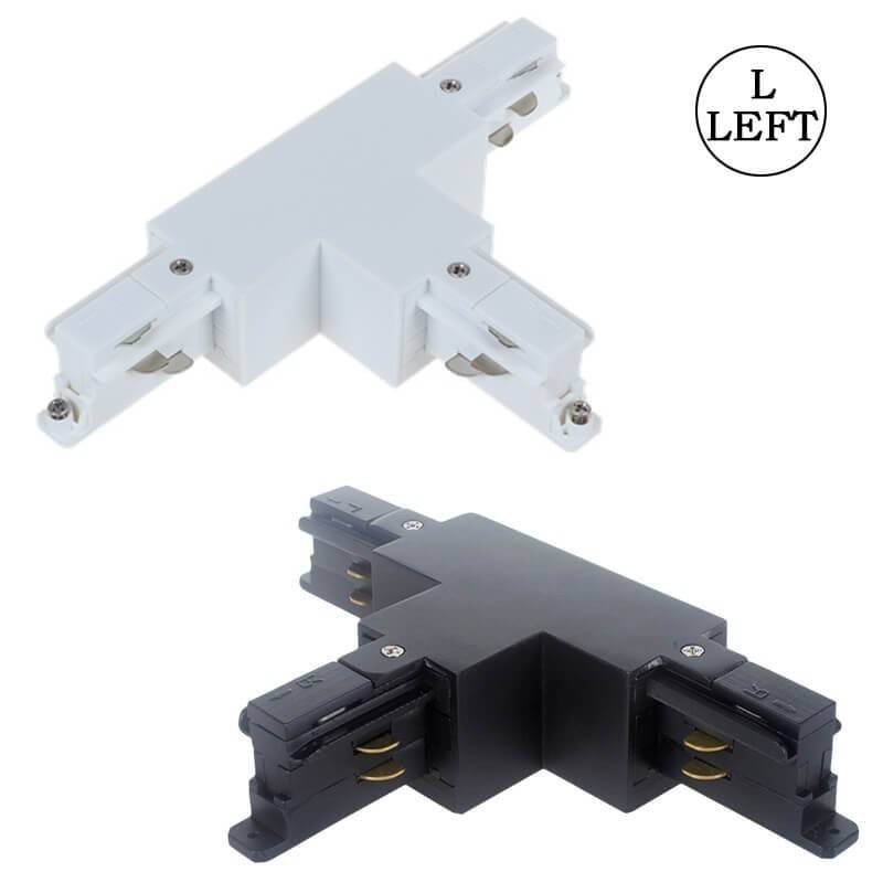Unión en T de carril TRIFASICO IZQUIERDA Premium LED - 1