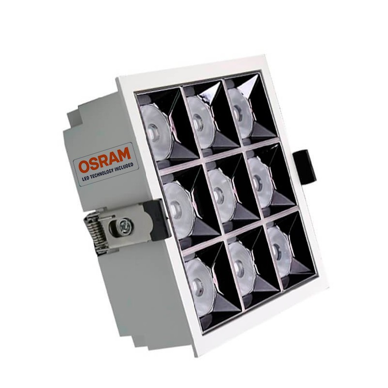 Foco empotrable LED 40W chip OSRAM 24º UGR17 4400Lm