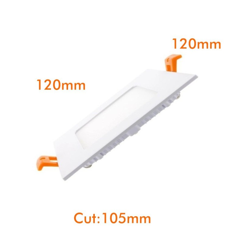 Downlight LED quadrato 8W chip OSRAM 880Lm IP20