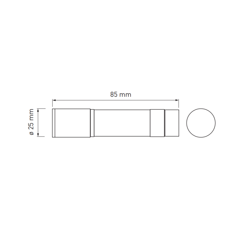 Mini lampe torche LED portable 3W 150Lm 3xAAA