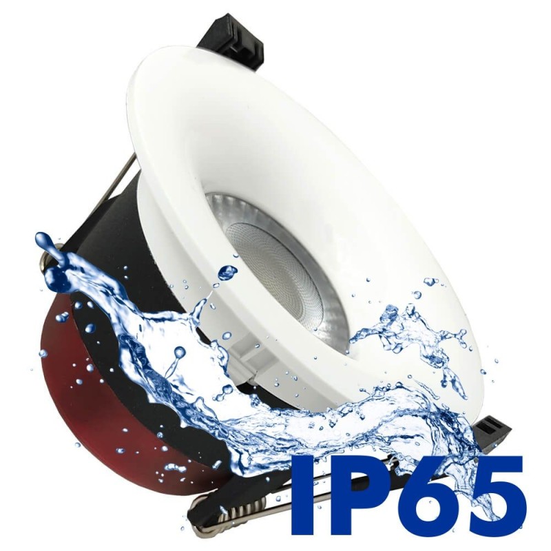 Foco empotrable LED 8W Regulable 4CCT seleccionable IP65 para baños y cocinas