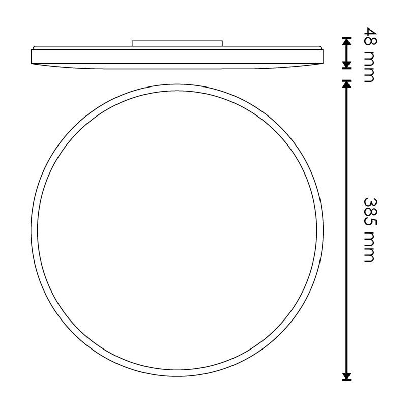 Plafón LED circular 40W 4000Lm IP44