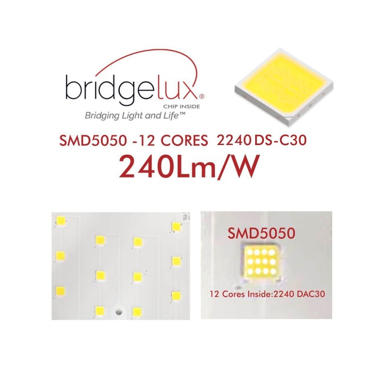 Proiettore LED 240W MATRIX Chip Bridgelux 38400Lm Driver Xitanium IP65