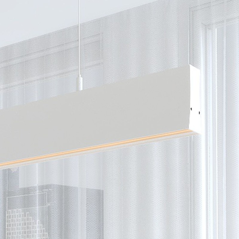 LOLA White Pendant LED Linear Light 50cm