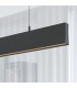 Luminaire linéaire suspension LED LOLA Noir 100cm