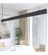 Lampada a sospensione lineare LED LOLA Nero 150cm