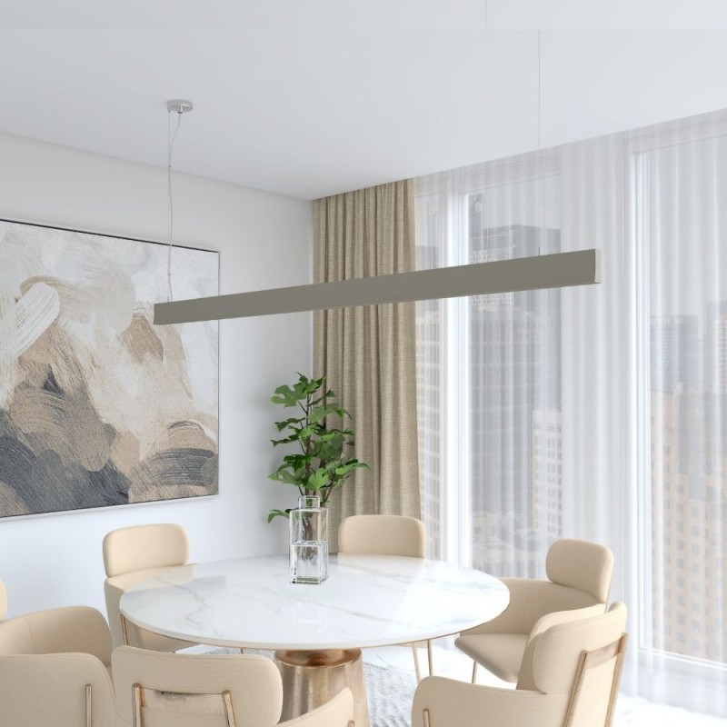 Lampada a sospensione lineare LED LOLA Stone 150cm