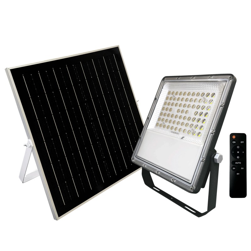 300W Solar LED Floodlight Selectable CCT LUMILEDS chip 4000Lm with RADAR sensor