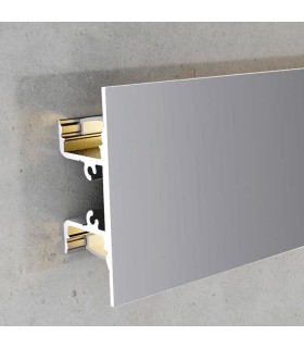 Profilo in alluminio de parete Grigio UP&DOWN per striscia LED - 2 Metri