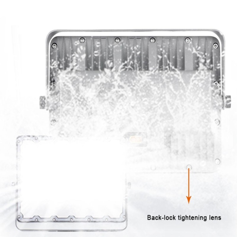 100W Solar LED Floodlight LUMILEDS chip 2000Lm with RADAR sensor