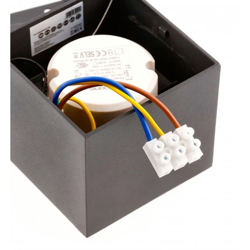 Aplique de techo LED ARTEMIDA 20W Negro 1920Lm