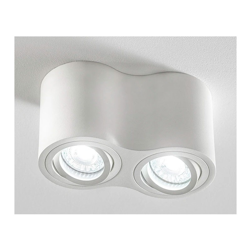 Plafonnier AVEIRO DUO rond blanc