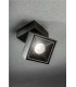 Applique LED BIANCO 8W quadrato nero