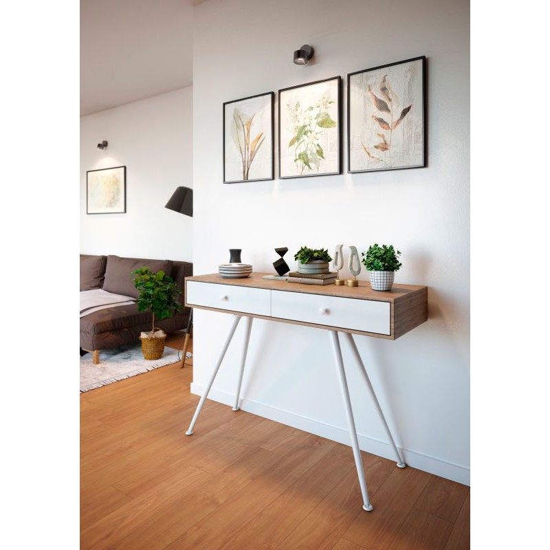 Applique LED BIANCO 8W quadrato nero