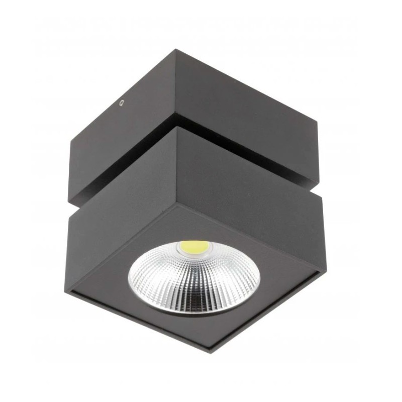 BIANCO 8W Black Square Surface Spot Light
