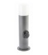 Borne lumineuse CORTA 40 E27 pour chemins avec prise
