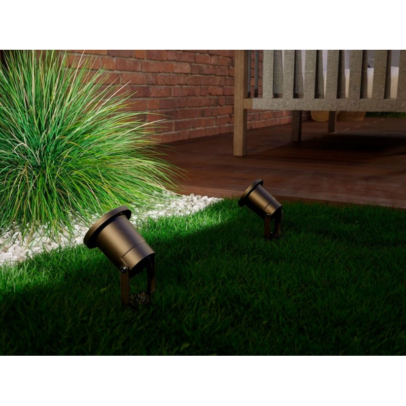 Spot de jardin avec piquet pour ampoules LED GU10 noir