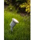 Spot jardin Gris piquet pour ampoule GU10 - Ampoule incluse